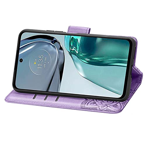Coque Moto G62 violet clair pour éviter de perdre ses cartes