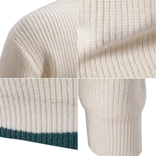 Men's and Warm Color Block Sweater Knit Tops Man Clothes2
