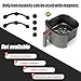 6pcs Air Fryer Silicone Magnet Buckles, Air Fryer Magnets for Fixing Paper Liners in Place Airfryer Heat-Resistant & Prevent Burning Kitchen Essentials Magnetic Tools (Black, 2 Long & 4 Short)