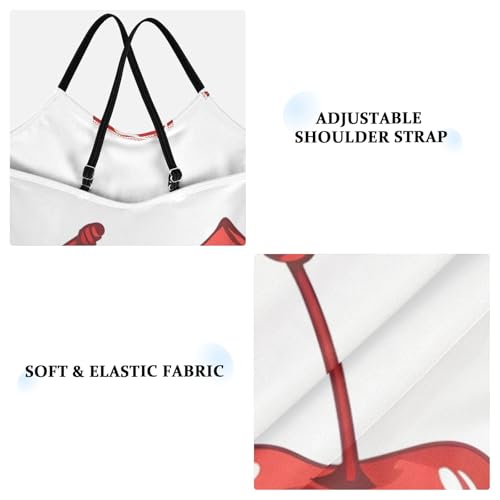 Cherry and Bow Girls Swimsuit One Piece Bathing Suit Beach Swimwear3