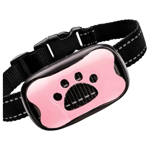 Coleira Adestramento Anti Latido Recarregável Sem Choque (Rosa)