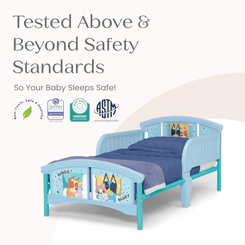 Image of Delta Children Plastic Toddler Bed, Bluey