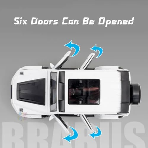 Image of 1:24 Mercedes-Benz Brabus G800 Die-Cast Model Car - Luxury Alloy Metal SUV with Pull-Back Action, Openable Doors & Detailed Interior [ Colour As Per Stock ]