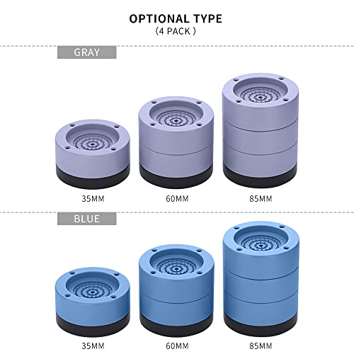 Homesen Hardware e acessórios 4 Pack Washing Machine Feet Pads Anti Vibration Non-Slip Shock and Noi