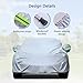 Full Car Cover for VW Polo 2018-2023, Full Exterior Covers Four Seasons Waterproof Oxford Cloth Reflective Strips Anti-Aging
