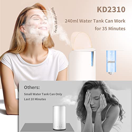 Facial Steamer - Nano Ionic Face Steamer For Facial Deep Cleaning Warm & Cool Mist Moisturizing, 8 Modes Face Humidifier With Aroma Basket For Home Facial Sauna Spa, Unclogs Pores, 35 Mins Steam Time #TOP6