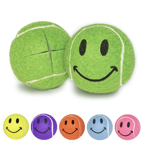 Smileyballs Pre-Cut Walker Tennis Ball Glides - 1 Pair (Green)
