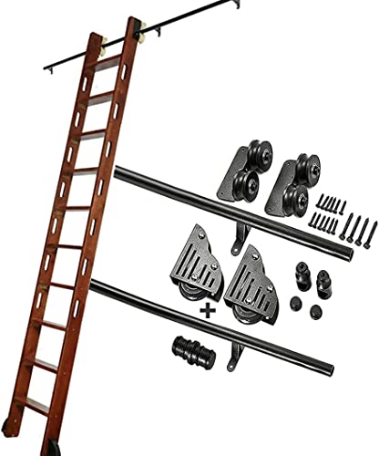 Kit quincaillerie échelle coulissante MObyat rail rond en acier robuste 3,3 à 20 pieds