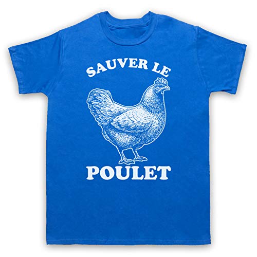 T-Shirt des Hommes Sauver Le Poulet en Coton Confortable