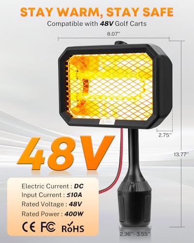 Kohree 48V Electric Golf Cart Heater