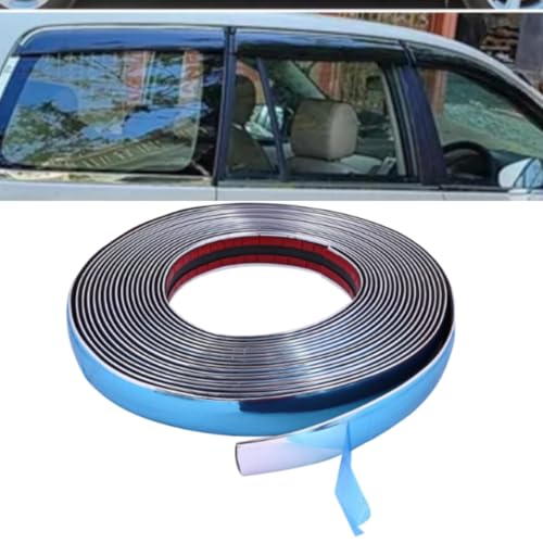 Image of GINTL Side Window Chrome 02 Meter for All Cars (10mm) Beading Roll
