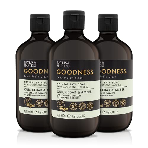 Baylis & Harding Oud, Cedar and Amber Bath Soak 16.9 Fl. oz ( Pack of