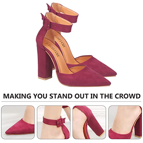 Ushobe Womens Sandals Womens Sandals Woman Sandals Womens Platform Heels Womens Pointed Toe High Heel Closed Toe Chunky Pumps Shoes Clear Sandals Womens Platform Sandals Woman Sandals Woman Sandals #TOP7