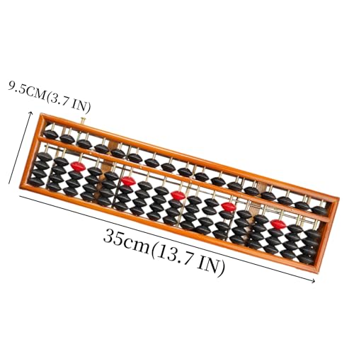 Ferramentas de computação profissionais Fengshuibringluck Abacus de 17 colunas