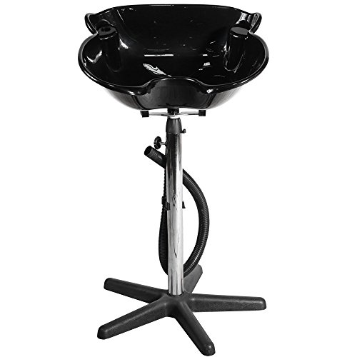 Beauty Salon Black Portable Adjustable Hair Washing Shampoo Bowl Sink Unit SU-23