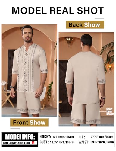 Mens Hawaiian Shirts and Shorts Set 2 Pieces Beach Outfits Flower Print Summer Tropical Print mens suit mens beach wear for men summer clothes Men's shirt and shorts set summer sets festival outfits — view 3