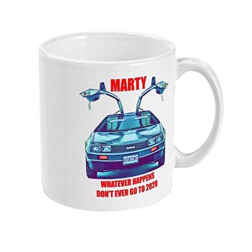 Image of Yourdesign Marty Whatever Happens Don't Ever go to 2020 Retro Eighties Mug