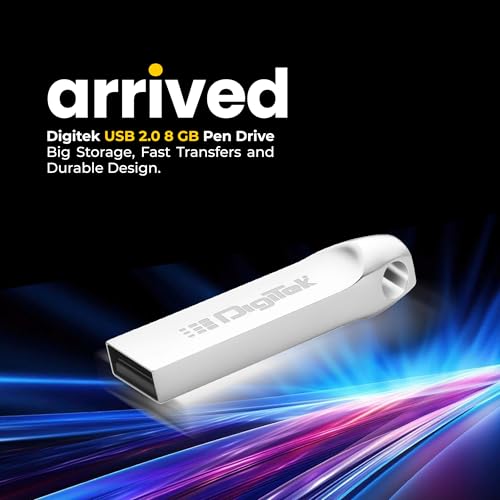 Image of Digitek (Dud 8GB 2.0V) 8GB USB 2.0 U Disk Flash Drive, High Speed Read & Write Pen Drive, Magnetic, X-Ray & Temperature Resistant, Compatible with Windows & Mac OS