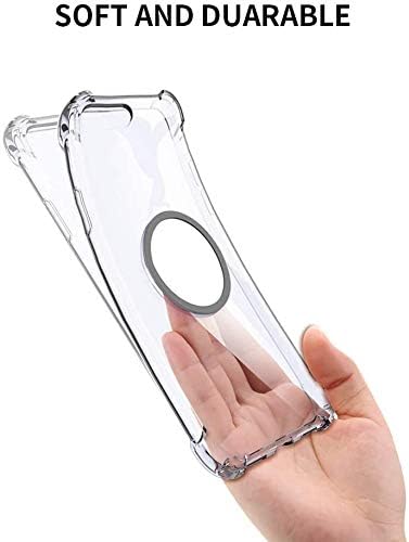 iPhone 7/8 Clear Case with Stand Premium Soft TPU Protective Shockproof Case with Kickstand Grip Iron Mirror Fit Car Mount iPhone 4.7 Inch for Women Men Girls Boys Students Best Gift (Clear)