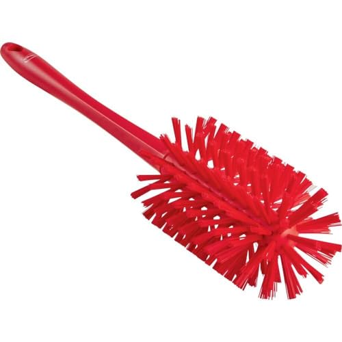 Vikan Ø3.5" One-Piece Pipe Brush- Medium/Stiff, Red
