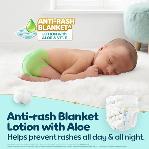 Image of Pampers Premium Care Pant Style Baby Diapers | Small (S size) | 70 Count | Voted India's Softest | All-in-1 with 360 Cottony Softness Diapers | 4-8kg