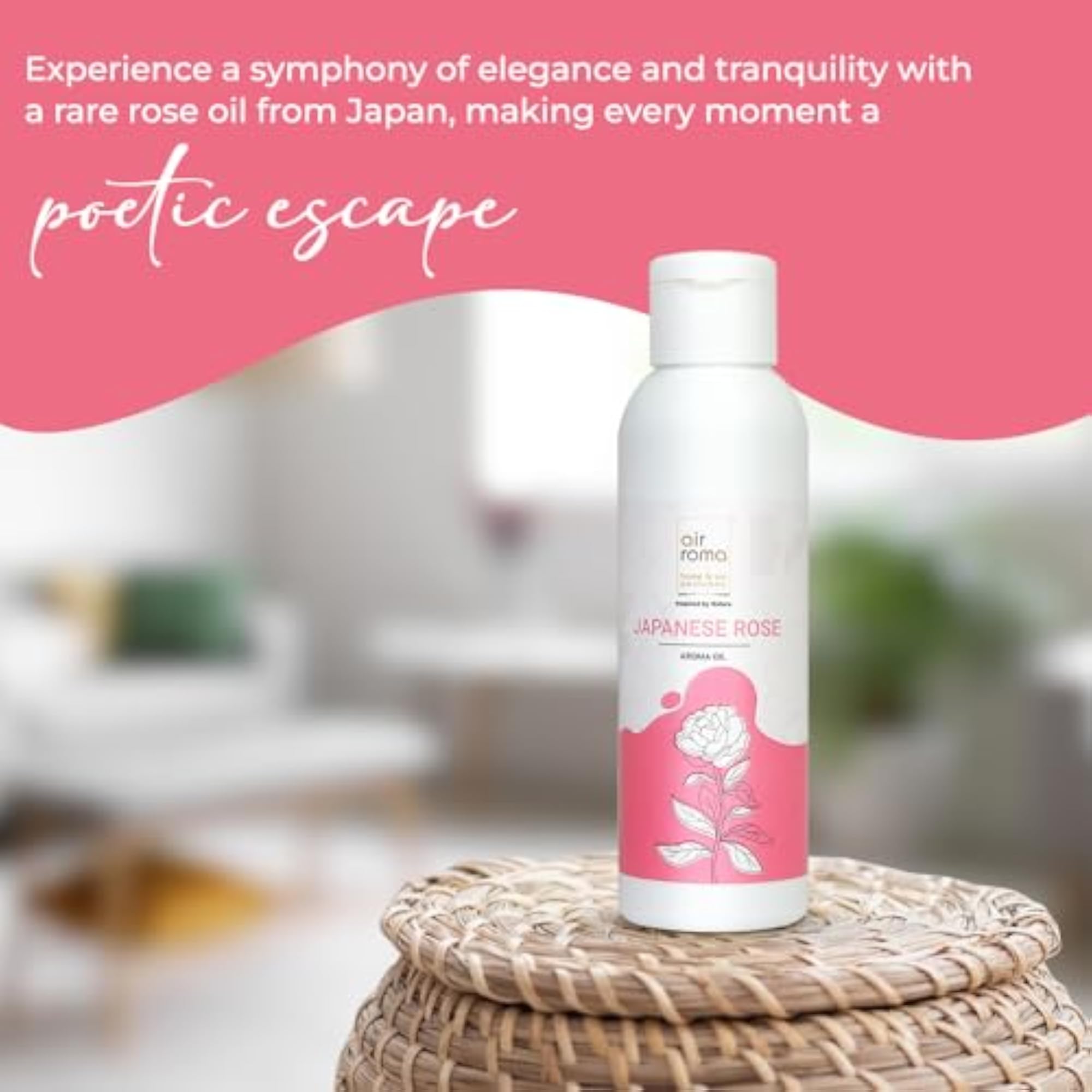 Japanese Rose Aroma Diffuser Oil, 100ml