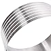 Oranlife Cake Leveler Slicer, Adjustable Round Cake Rings, Cake cutter, 7 Layer Stainless Steel Cake Slicing Accessories, 9.8-12.2 inch