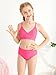 Girl's 2 Piece Swimsuit Solid Spaghetti Strap Bikini Sets Beach Bathing Suit Swimwear for Teen Girls