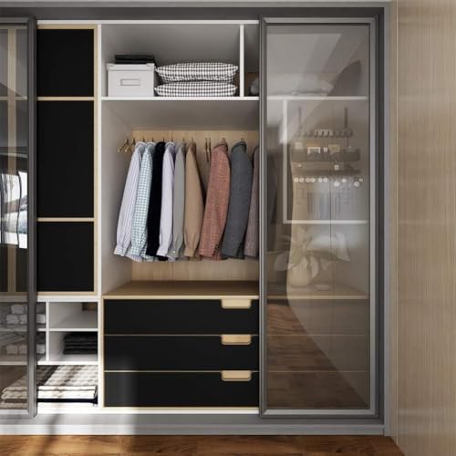 Image of Black Solid Wallpapaer Peel & Stick Contact Paper Self Adheisve Vinyl Wallpaper Removable Vinyl Wallpaper Decorative Kitchen Cabinet Furniture Countertop 2 x 8 Feet