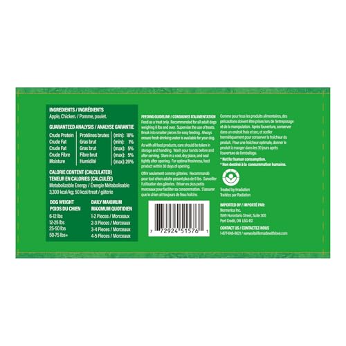 VitaLife Apple & Chicken Wraps | Natural 2-Ingredients | Jerky Dog Treats | Protein, Gluten Free & Good Source of Fibre | 400 g image 2