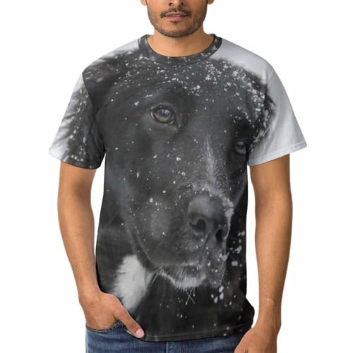 Chemise tshirt col rond Chien de Neige homme aux finitions premium