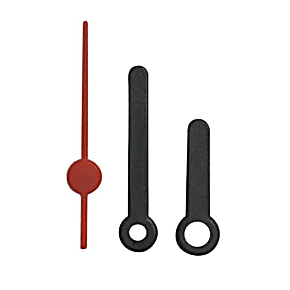 Dans Clock Shop Black Replacement Plastic Press Fit Clock Hands Compatible With Chinese Quartz Mechanism Diy Repair 39Mm