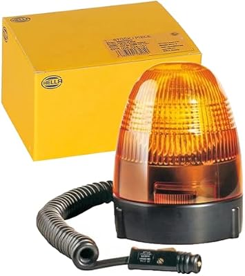 HELLA 2RL 007 337-021 Halógena-Luz de identificación omnidireccional - KL Rotafix - 12V - amarillo - Sujeción por magneto - Cable: 2500mm - Conector: DIN ISO 4165