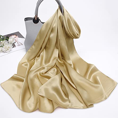 Scarf Women Satin Chiffon Evening Scarve Silky Solid Color Shawl Wraps Stole for Weddings Bridal Bridesmaids Proms Parties2