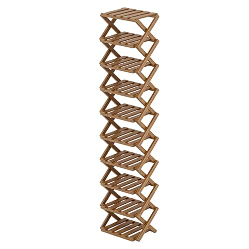 Siuwddee Estante Organizador de Zapatos | 10 Niveles Ahorro de Espacio Almacenamiento Estable - Organizador de Armario Estantería Vertical | para Entrada Salón Dormitorio Casa Apartamento Zapatos