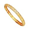 Ethlyn Large Sized Women Bracelets 2.7inch 18K Gold Plated Big Fixed Size Bangles&Bracelet Gifts for women(4pcs) #4