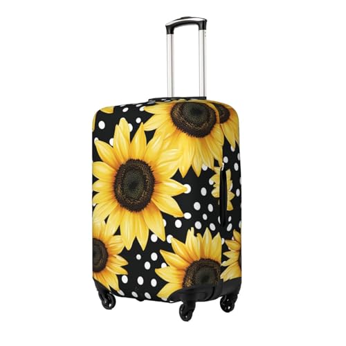 Suitcase Covers for Luggage, Luggage Cover Protector Fits 18-32 Inch Luggages (Sunflower Spotted Print, L)2
