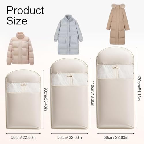 2025 Space Saving Hanging Garment Bag, Garment Bags for Hanging Clothes with Self Compression Zipper, Hanging Storage Bags, Dress Covers Garment Bags, Hanging Clothes Garment Bag,Pink,M3