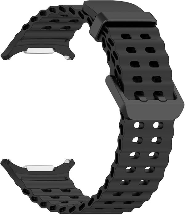 Jivitam Band Compatible with Samsung Galaxy Watch 7 Ultra Band 47mm, Silicone Sport Strap Marine Bands for Galaxy Watch Ultra 2024 Men Women (Black) (B0DCKDXC1N) Amazon Price History, Amazon Price Tracker
