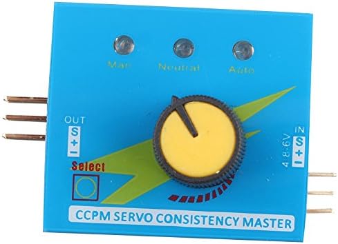 HALJIA 3 Mode Servo Tester & ESC Speed Controller Checker 4.8-6V CCPM Consistency Master Servo RC for Plane Helicopter Car