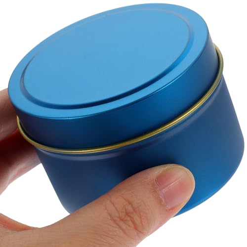 PRETYZOOM 4盎司 ブリキキャンドル缶 24個セット 蓋付き 香り付きキャンドル容器 寝室インテリア向け トラベル用収納ケース [4]