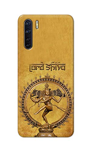 Image of PRINTFIDAA Lord Shiva As Nataraj Printed Designer Hard Case for Oppo F15 / Oppo A91 / Oppo F15s / Oppo Reno 3, CPH2001, CPH2021 Back Cover -(e) RPM1004