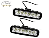 ☀【Hohe Schutzstufe】 : IP67 wasserdichtes Design kann gegen alle Arten von Wetter. Der hochintensive LED-Chip des Zusatzscheinwerfers bietet eine Farbtemperatur von 6000K und einen 60°-Helligkeitsstrahl. Es hat eine klare Sicht und verbessert die Sicherheit bei Nachtfahrten, wodurch Verkehrsunfälle reduziert werden.