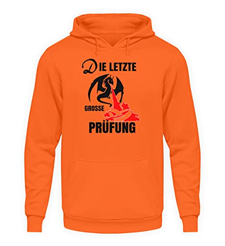 Sweat orange avec inscription allemande idéal pour le style urbain décontracté en taille S