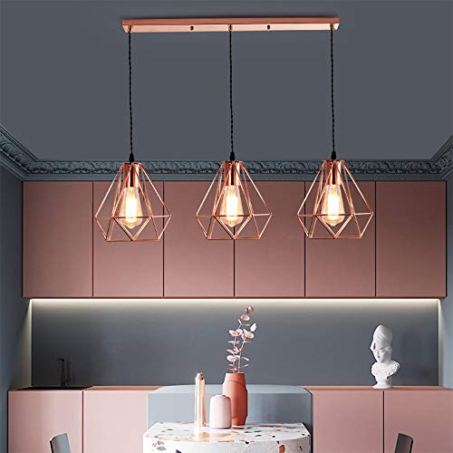 Azanaz Lampada Sospensione Paralume a Gabbia in