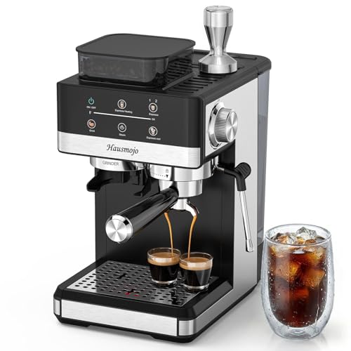 Espresso Machine with Grinder and Milk Frother
