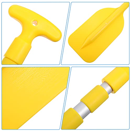 LIOOBO 2Pcs Telescopic Kayak Paddle Rafting Boat Paddle Canoe Oars Plastic Aluminum Alloy Boat Oars