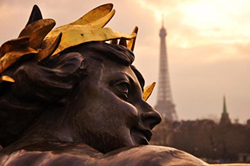 Eiffel Tower from the Pont Alexandre III Bridge Paris France