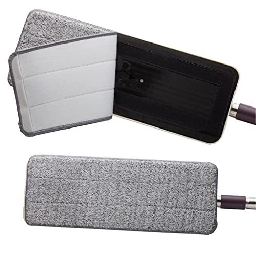 Recharge compatible squeeze flat mop et tampon microfibre réutilisable - 2