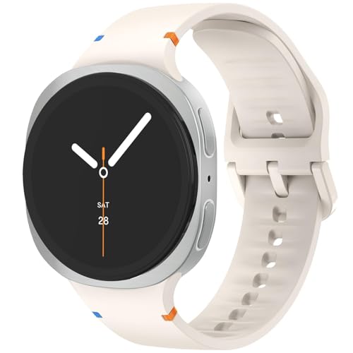 Image of VEMIGON Sport Band Compatible with Samsung Galaxy Watch 8 /8 Classic, No Gap One Click Soft Silicone Replacement Strap for Galaxy Watch 8 40mm 44mm /8 Classic 46mm